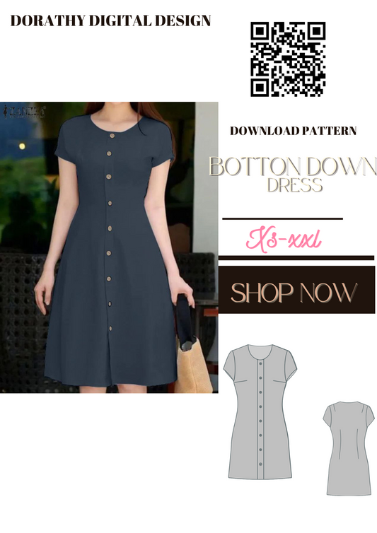 Botton down dress pattern