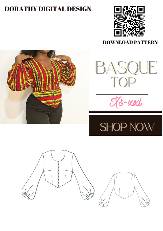Basque top pattern