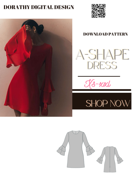 A shape dress pattern