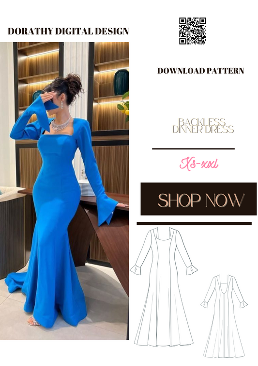 BACKLESS DINNER DRESS