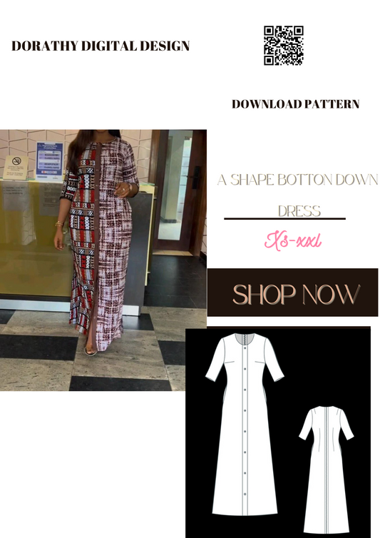 A-shaped shirt dress